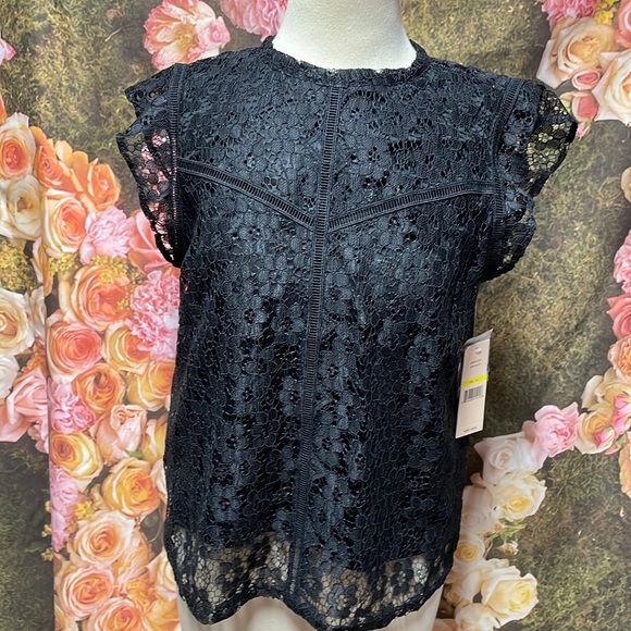 Top Nanette Lepore Dulce De Leche - Taille 2 - Style Faux Wrap - Neuf Avec étiquette